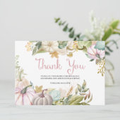 秋のカボチャの感謝カード サンキューカード (スタンド正面)