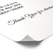 秋のカボチャの料理をあなたのブライダルシャワーに ポスター (角)