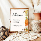 秋のカボチャの料理をあなたの ブライダルシャワーに追加しましょう ポスター