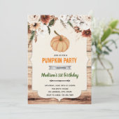 秋のカボチャの森のシャワーの招待状 招待状 (スタンド正面)