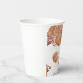 秋のカボチャの水彩 紙コップ (右)