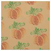 秋のカボチャの渦 ファブリック (見本)