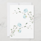 秋のカボチャの男の子ベビーシャワー招待状 招待状 (裏面)