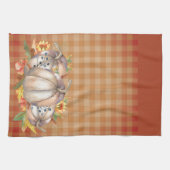 秋のカボチャの花束 キッチンタオル (横)