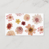  秋のカボチャの花模様おむつくじチケット エンクロージャーカード (裏面)