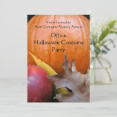 秋のカボチャの衣装パーティー 招待状 (スタンド正面)