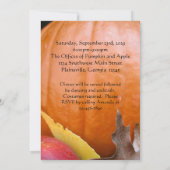 秋のカボチャの衣装パーティー 招待状 (裏面)