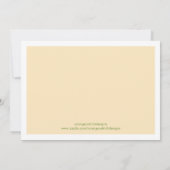 秋のカボチャの赤ちゃんシャワー招待状 招待状 (裏面)