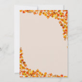 秋のカボチャの赤ちゃんシャワー 誰がママが一番よく知っている ゲームカード 招待状 (裏面)