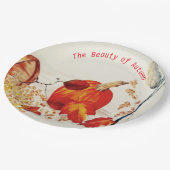 秋のカボチャはまだ生活~紙プレート ペーパープレート (アングル)