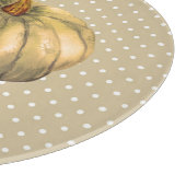 秋のカボチャひまわりフィンチ カッティングボード (角)