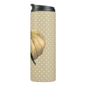 秋のカボチャひまわりフィンチ タンブラー (回転右)