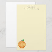 秋のカボチャエレガント 便箋 (正面/裏面)