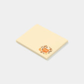 秋のカボチャスパイス付箋 ポストイット (アングル)