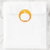 秋のカボチャデザインシール ラウンドシール (バッグ)