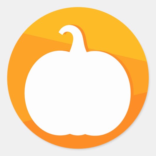 秋のカボチャデザインシール ラウンドシール (正面)