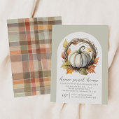 秋のカボチャハウスウォーミングパーティーの招待状 招待状