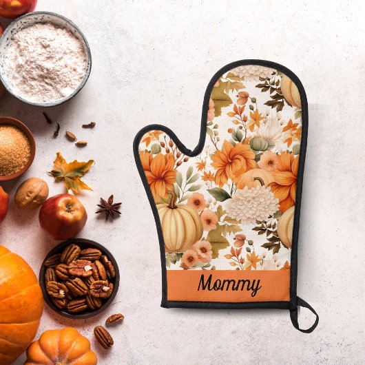 秋のカボチャブーケデザインカスタマイズ 鍋つかみ