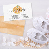 秋のカボチャベビー エンクロージャーカード