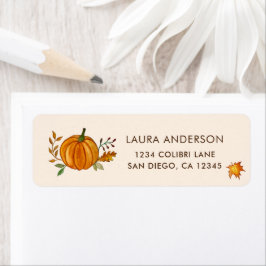 秋のカボチャラベル ラベル