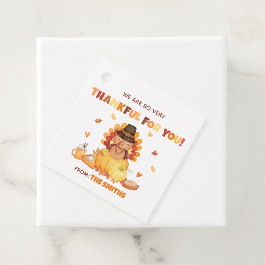 秋のカボチャ七面鳥サンクスギビング広場 フェイバータグ (インサイチュ)