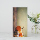 秋のカボチャ付き感謝状カード シーズンカード (スタンド正面)