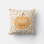 秋のカボチャ再び秋 クッション (正面)