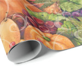 秋のカボチャ収穫の包装紙のギフト用包装紙 ラッピングペーパー (ロールコーナー)