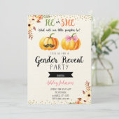 秋のカボチャ性はカード招待を明らかにします 招待状 (スタンド正面)