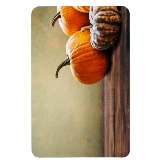 秋のカボチャ感謝祭とハロウィーンはまだ。 マグネット (縦)