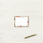 秋のカボチャ感謝祭の名前テンプレート ポストイット (デスク上)