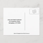 秋のカボチャ新しいアドレス移動はがき 案内ポストカード (裏面)