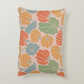 秋のカボチャ枕カバー – 秋デコール アクセントクッション (裏面(縦))