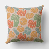 秋のカボチャ枕カバー – 秋デコール クッション (裏面)