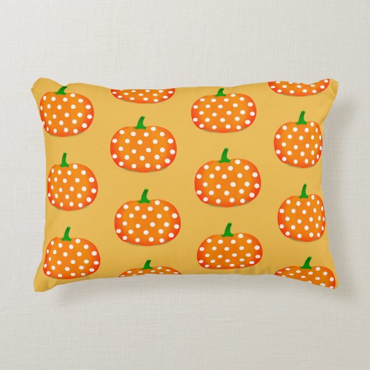 秋のカボチャ枕 アクセントクッション (正面)