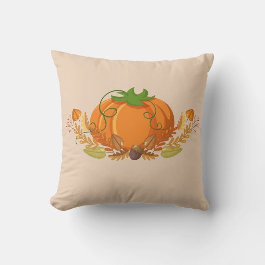 秋のカボチャ枕 クッション (正面)