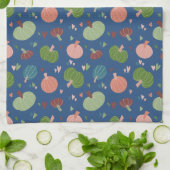 秋のカボチャ模様 キッチンタオル (折り畳み)