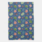 秋のカボチャ模様 キッチンタオル (縦)