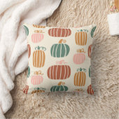 秋のカボチャ模様 クッション (ブランケット)