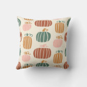 秋のカボチャ模様 クッション (裏面)