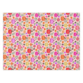 秋のカボチャ淡い色の – ピンク テーブルクロス (正面(横))