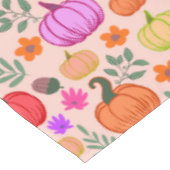 秋のカボチャ淡い色の – ピンク テーブルクロス (アングル)