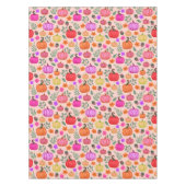 秋のカボチャ淡い色の – ピンク テーブルクロス (正面)