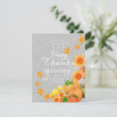 秋のカボチャ灰色 シーズンカード (スタンド正面)