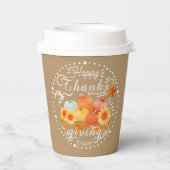 秋のカボチャ灰 紙コップ (裏面)