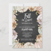 秋のカボチャ男女兼用の赤ちゃんシャワー 招待状 (正面)