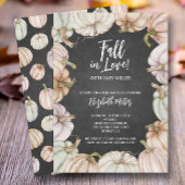 秋のカボチャ男女兼用の赤ちゃんシャワー 招待状