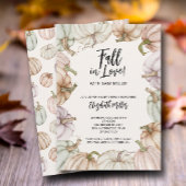 秋のカボチャ男女兼用の赤ちゃんシャワー 招待状