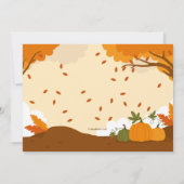 秋のカボチャ畑への招待状 招待状 (裏面)