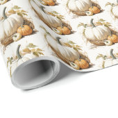 秋のカボチャ畑 ラッピングペーパー (ロールコーナー)